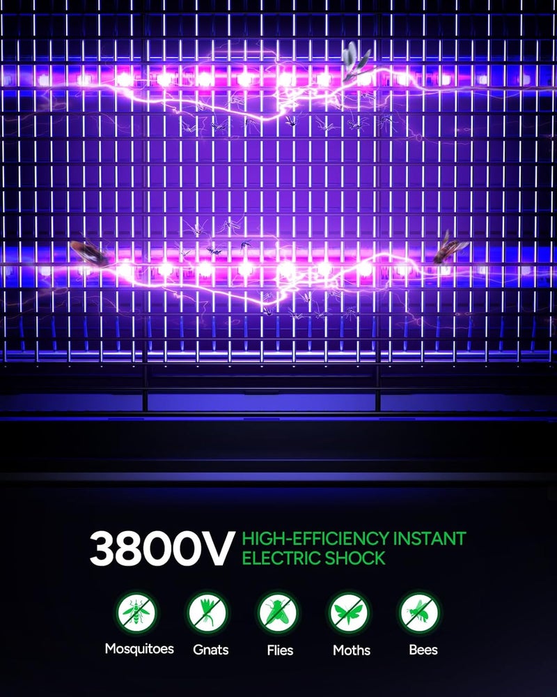 Buzbug LED Bug Zapper Outdoor Indoor, LED Bulbs Up to 50,000 Hours, Rechargeable 5200mAh Battery, Portable Camping Fruit Fly Mosquito Moth Gnat Wasp Trap, Killer, Zapper -MA015C (White) - Image 3